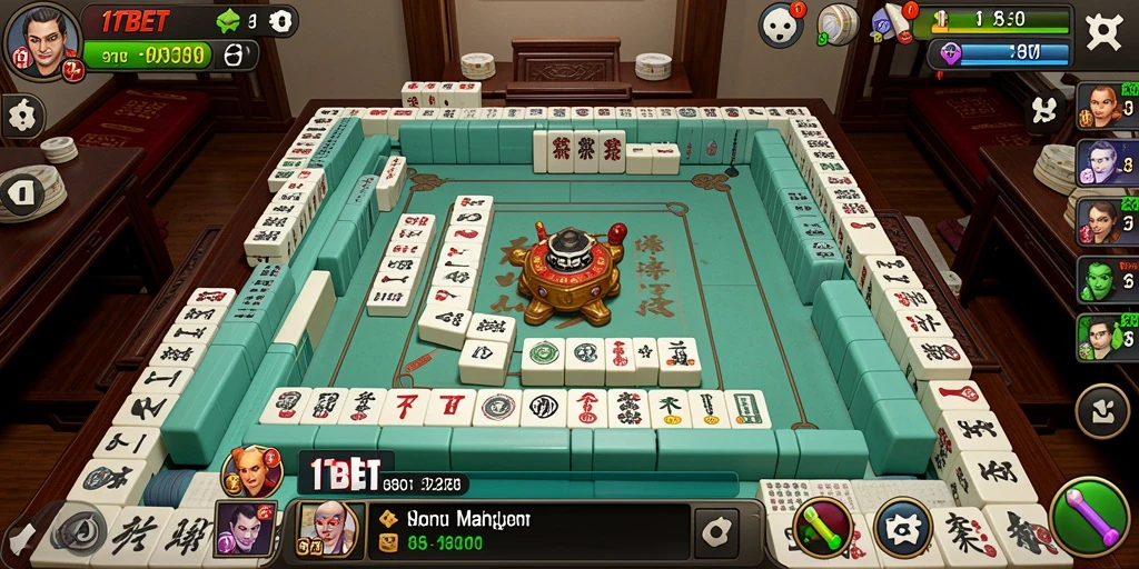 Tangkapan layar gameplay <strong>11TBET</strong> yang menampilkan suasana seru permainan Mahjong.
