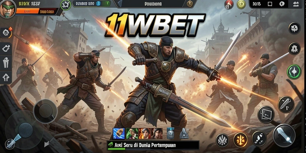 Tampilan seru dari gameplay 11WBET dengan pertempuran yang intens.