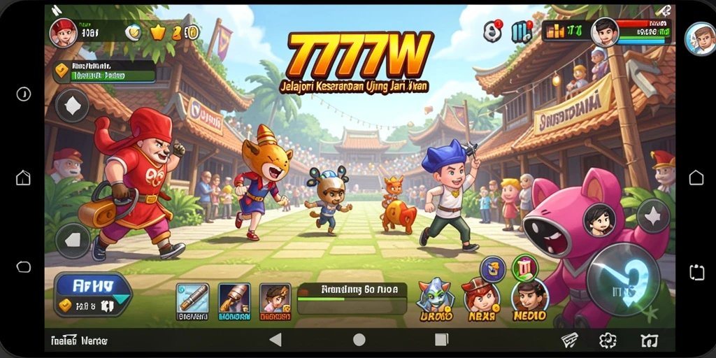 Screenshot gameplay <strong>7777W</strong> menampilkan keseruan dan tantangan yang menghibur.
