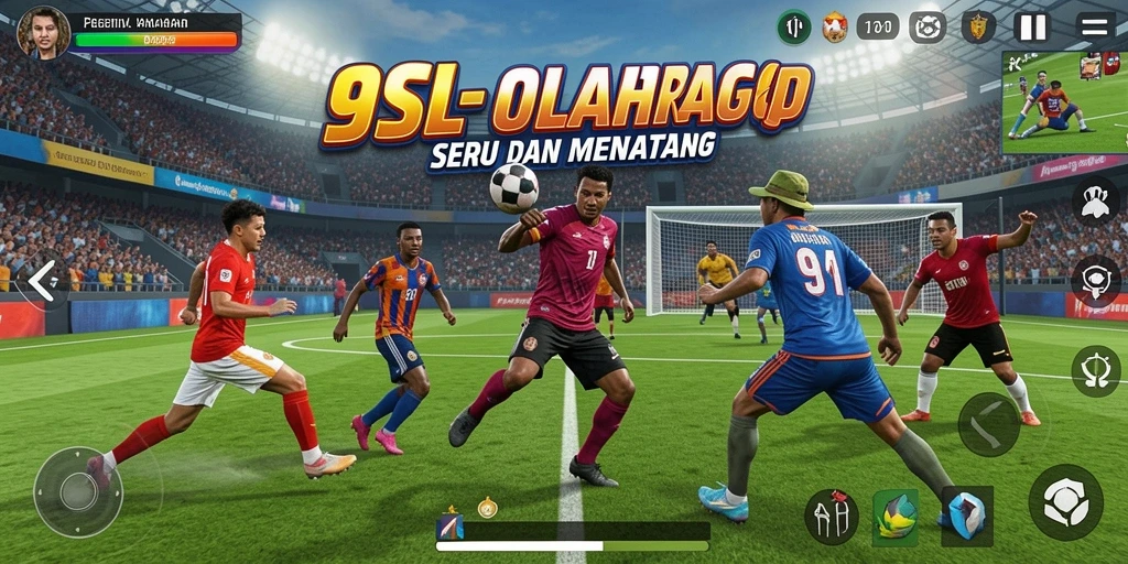 Gameplay seru dari 9SL menampilkan aksi olahraga yang menegangkan.