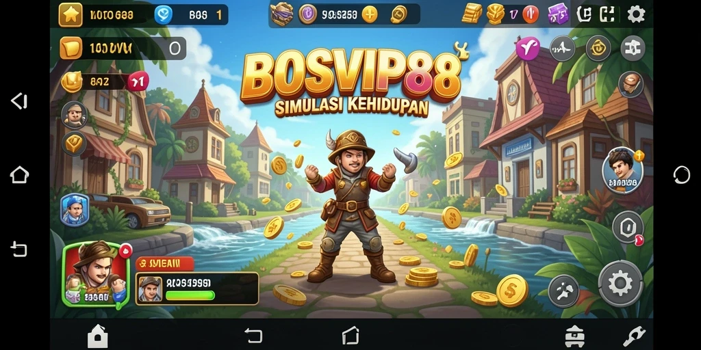 Tampilan menarik dari gameplay BOSVIP88 yang penuh warna dan interaktif.