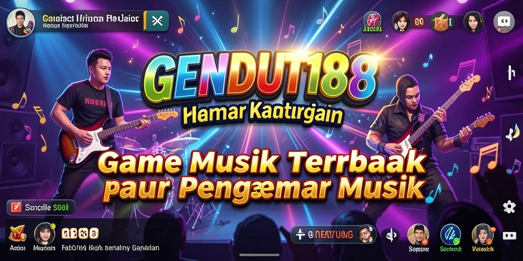 Tampilan screenshot GENDUT188 dengan gameplay musik yang menarik.