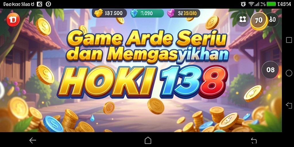 Tampilan gameplay HOKI138 yang penuh warna dan dinamis.