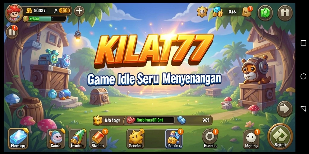 Tampilan gameplay KILAT77 dengan fitur idle yang menarik.