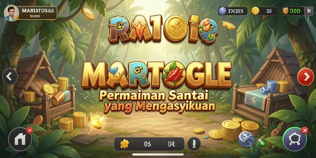 Screenshot gameplay MARIATOGEL menampilkan suasana santai dan menantang.
