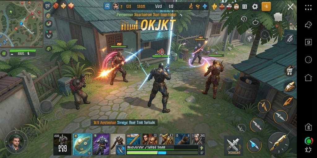 Tampilan gameplay OKJKT yang mengasyikkan dengan strategi mendalam.