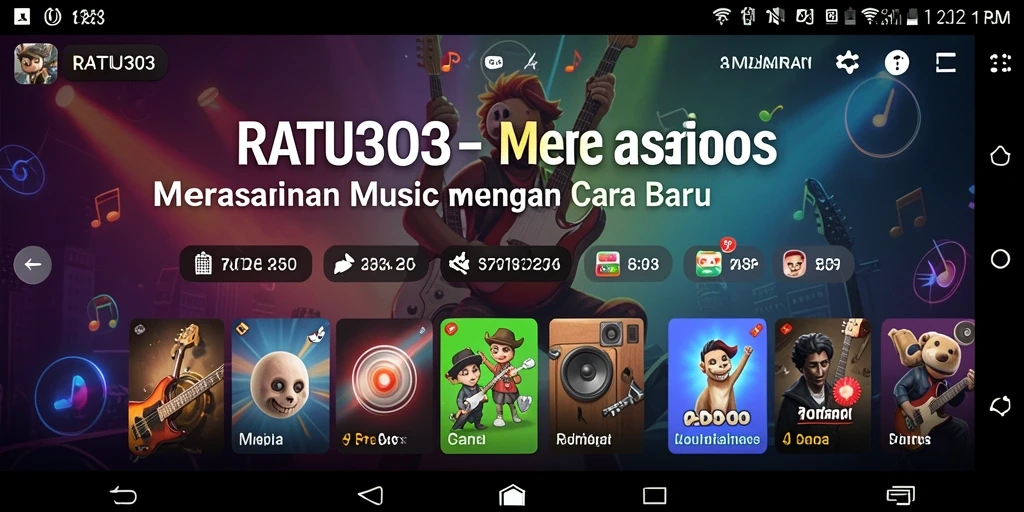 Tampilan gameplay RATU303 menampilkan berbagai interaksi musik yang menarik.